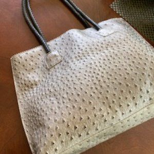 22 Tote Vegan Ostrich Zippered TOTE